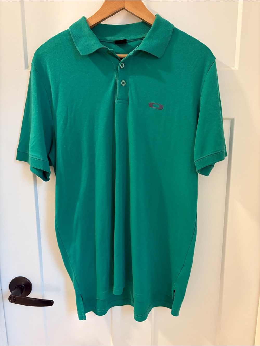 Oakley Teal Green Short-Sleeve Polo